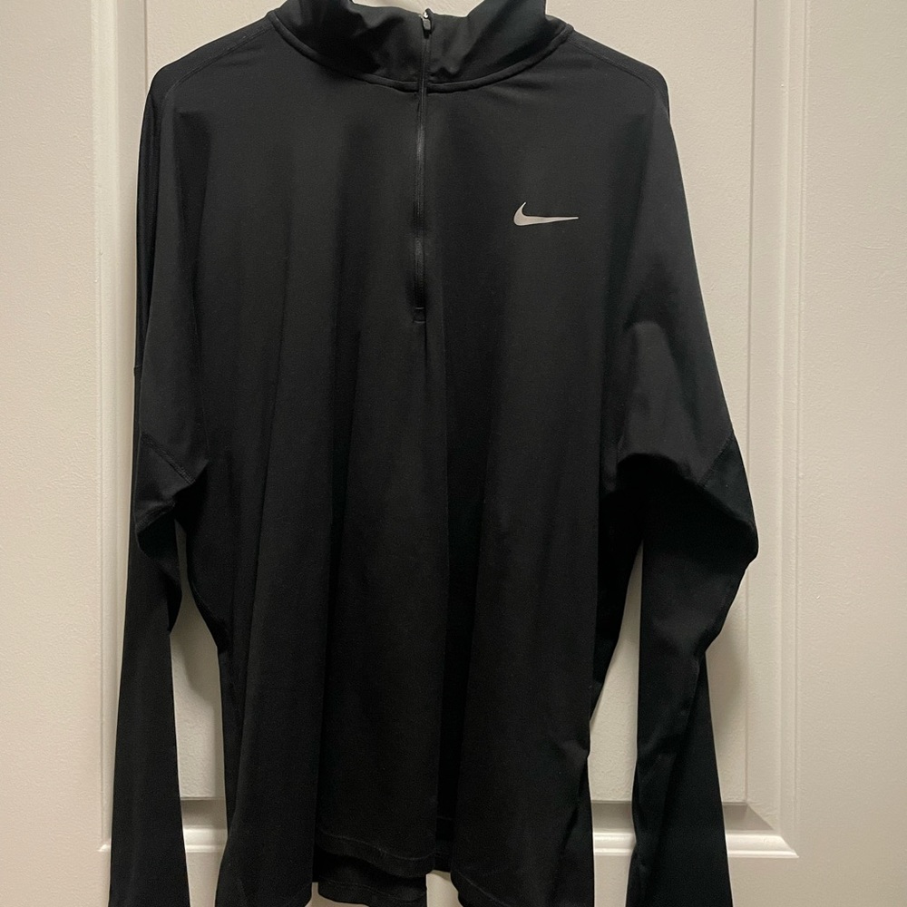 Black Nike Running Dri-Fit Quarter Zip